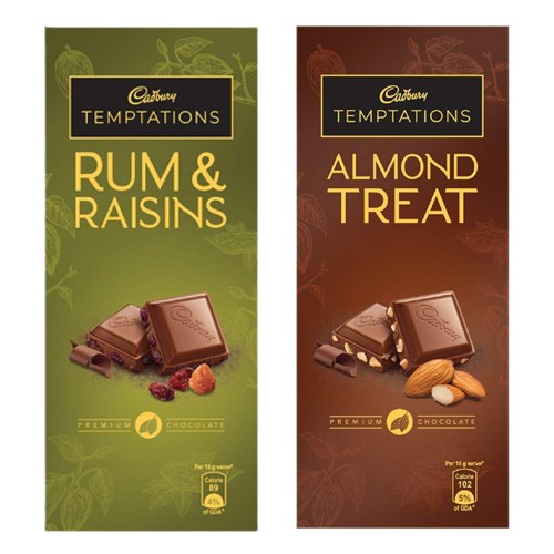 Sumptuous Cadbury Temptation Bars