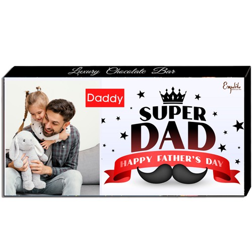 Yummy Personalized Super Dad Chocolate for Dad