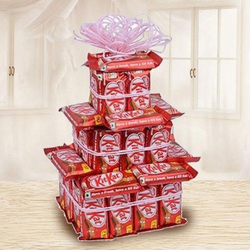 Marvelous 3 Tier Arrangement of Nestle Kitkat