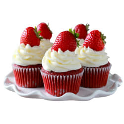 Gratifying Gladness of 5 Assorted Cup Cake Cluster
