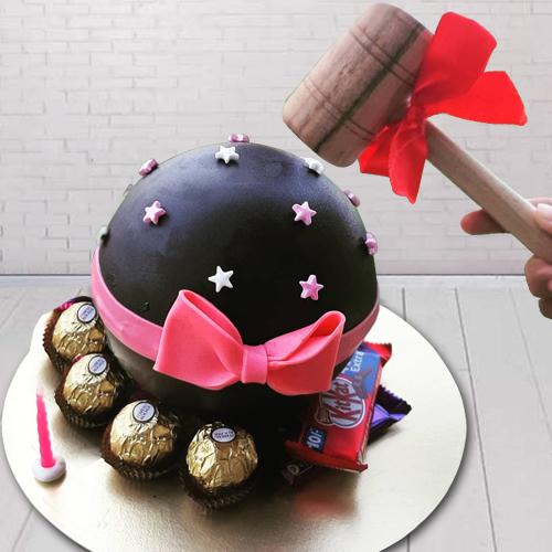 Designer Smash Cake with Hammer n Chocolates