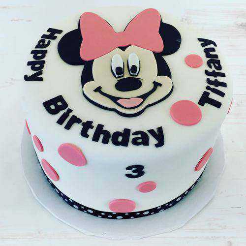 Mouth-Watering Minnie Designed Cake for Kids