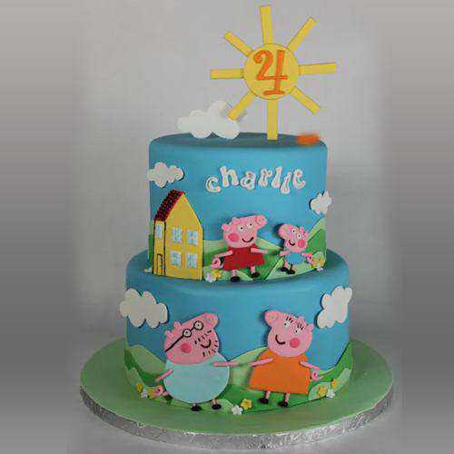 Sublime Kids Special 2 Tier Peppa Pig Cake
