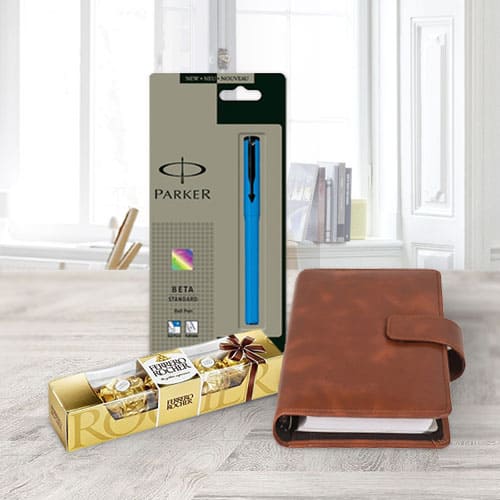 Daily Planner Gift Set with Chocolates