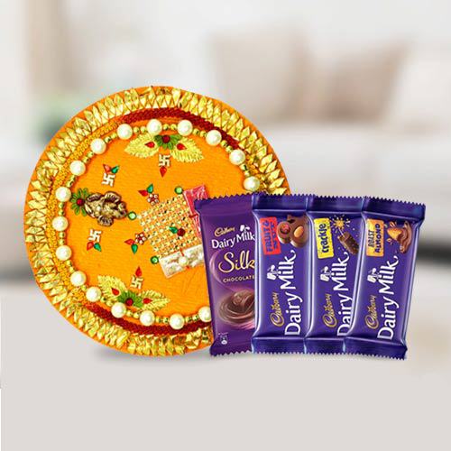 Assorted Cadbury Chocolates n Pooja Thali