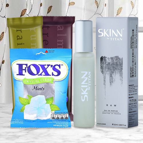 Skinn Perfume with Chocolates