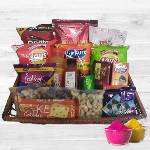 Tasty Assortments Gift Hamper for Holi