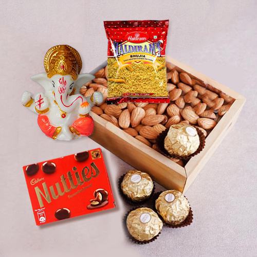 Exquisite Ferrero Almonds Diwali Gift Combo