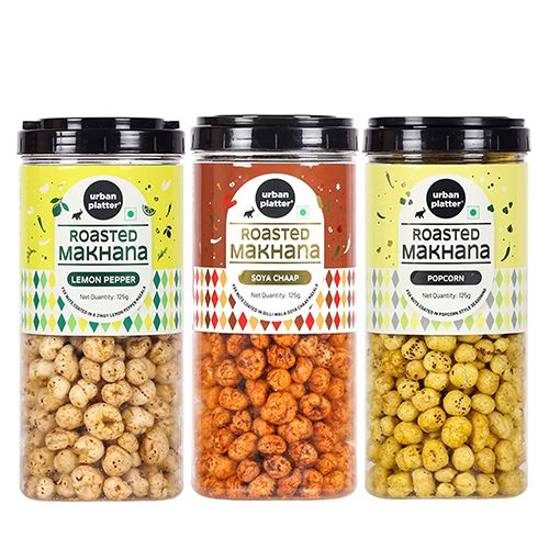 Amazing Trio of Flavored Fox Nuts from Urban Platter