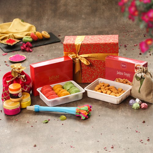 Tasty Assorted Sweets N Chocolaty Treat Holi Gift