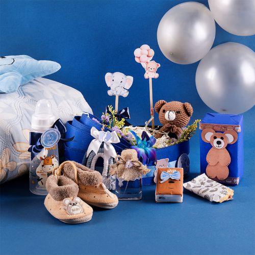 Welcome Baby Boy with Thoughtful Gifts