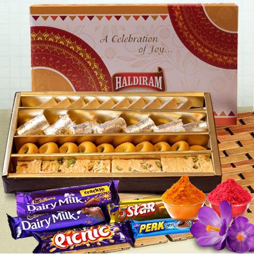 Haldirams Assorted Sweets with Cadbury Celebration