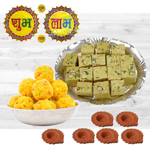 Exquisite Diwali Sweets Combo Gift