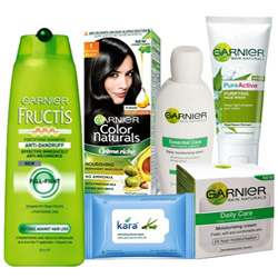 Attractive Women Skin N Hair Care Hamper from Garnier