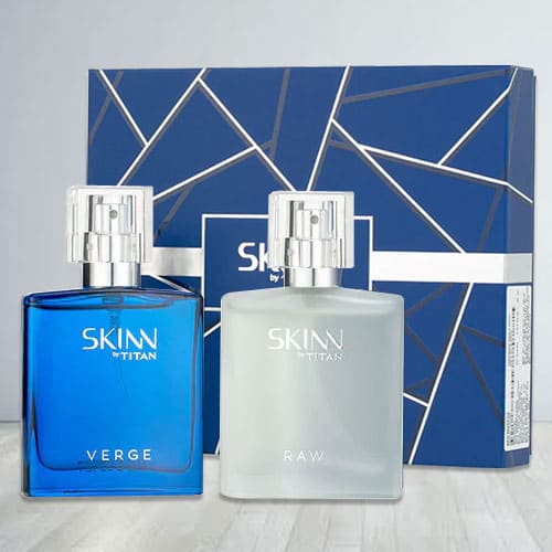 Amazing Titan Skinn Verge and Raw Fragrances Set for Men