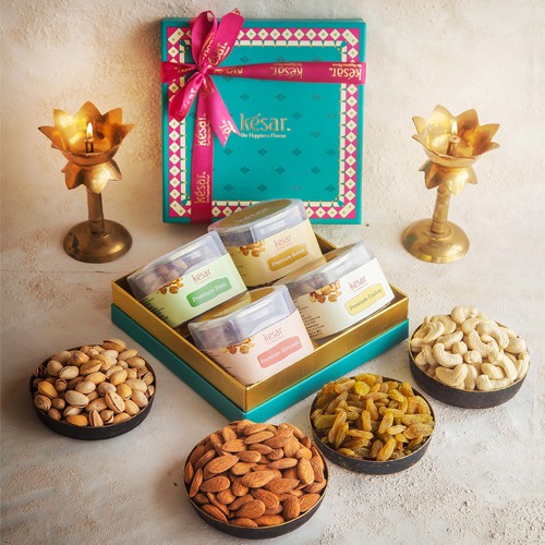 Premium Assorted Munchies Gift Box from Kesar