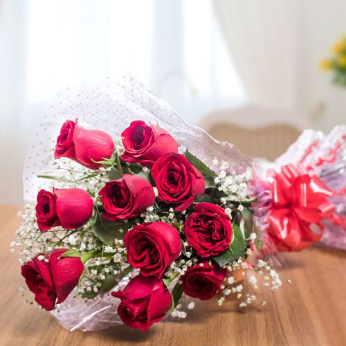 10 Red Rose Bouquet