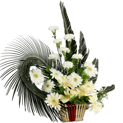 Attractive Carnations N Gerberas Bunch