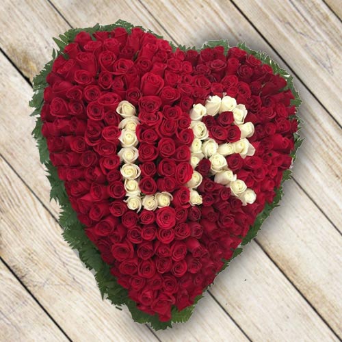 Red Roses Heart (100 Roses Alphabet Catalogue)