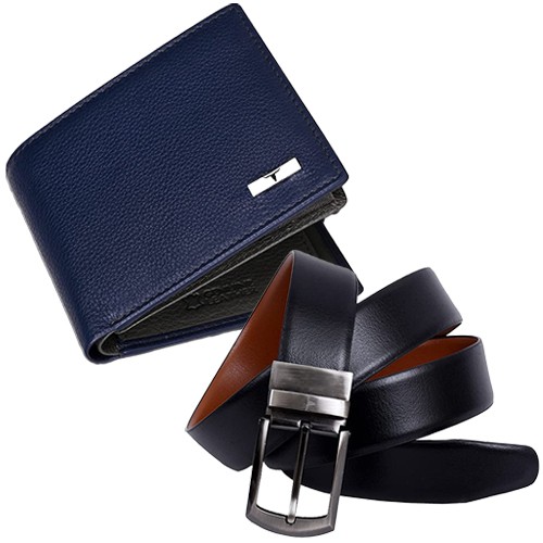 Classic Urban Forest Mens Wallet N Reversible Belt Combo set