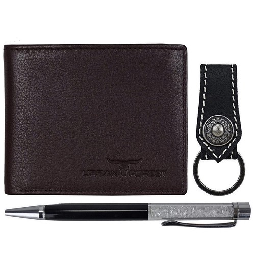 Wonderful Urban Forest Mens Wallet with Keyring N Pen Set