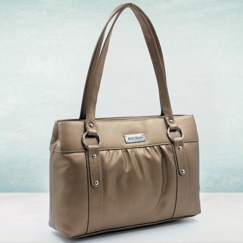 Glamorous Golden Color Handbag for Her