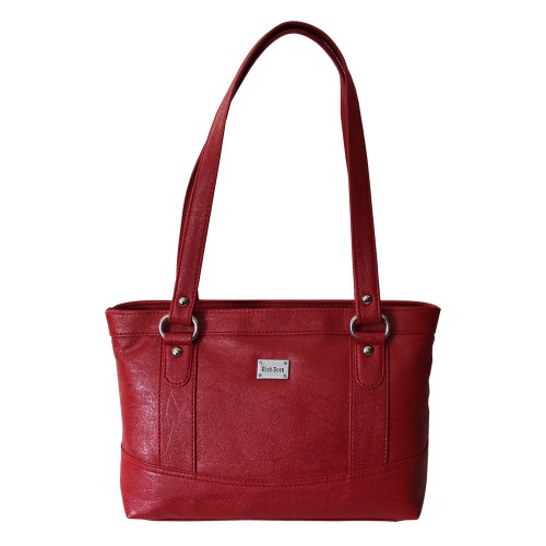 Vegan Leather Maroon Ladies Vanity Bag