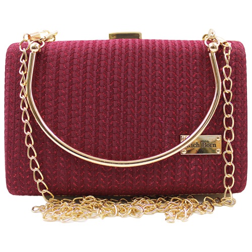 Superb Sling Chain Metal Frame Ladies Vanity Bag