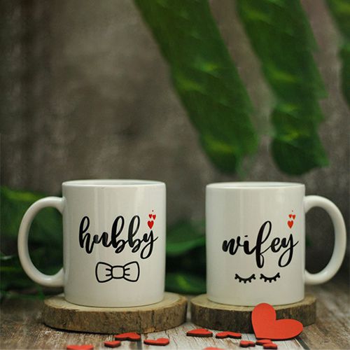 Stunning Husband N Wife Mugs Set