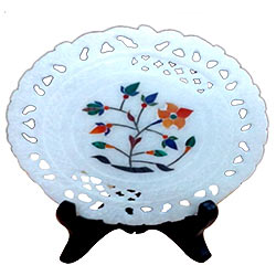 Remarkable marbel designer plates with stand