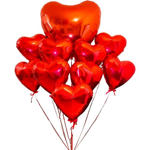 Red Heart Balloons