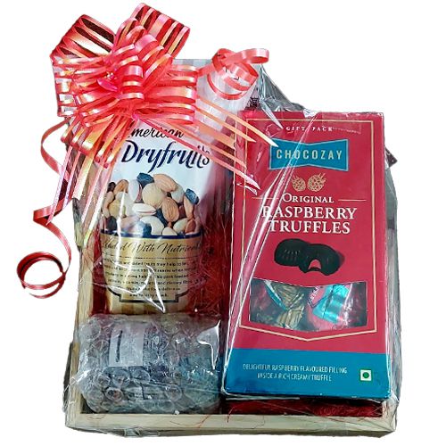 Enticing Choco Nutty Gift Basket