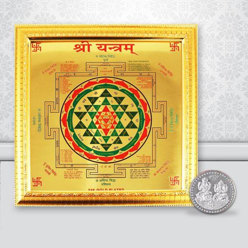 Combo of Shree Yantra N Free Coin