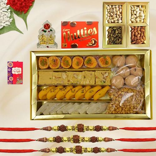 Rudrakhsha Rakhi n Sweets Story