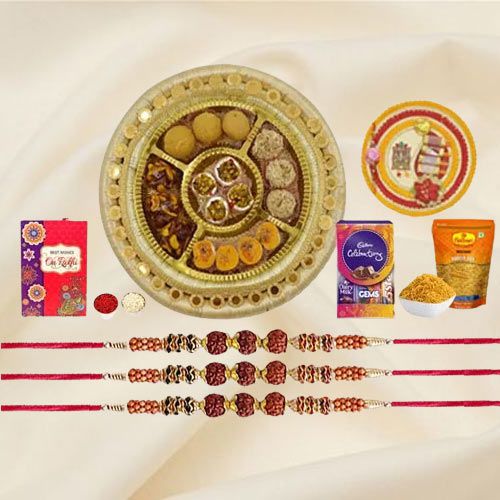 Rudraksha Rakhi n Sweet Beckons