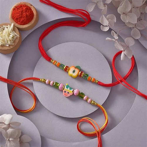 Colorful Kids Rakhi Set