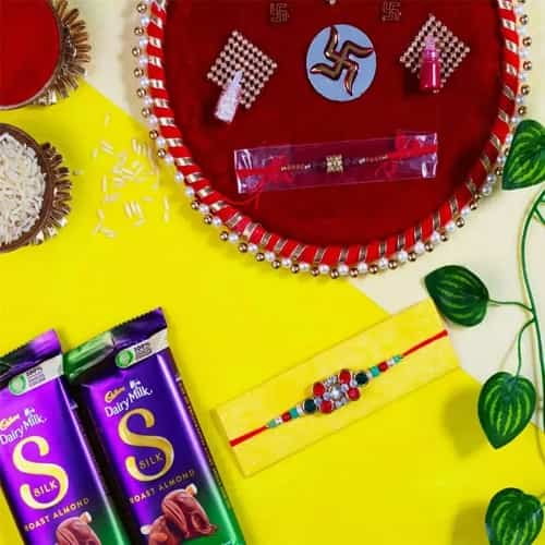 Embellished Rakhi Gift Set