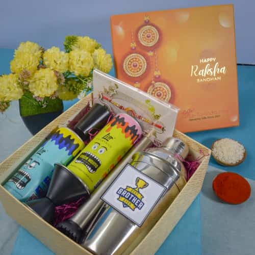 Cocktail Lover Bro Rakhi Hamper