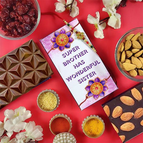 Traditional Love with Chocolates  N  Rakhi