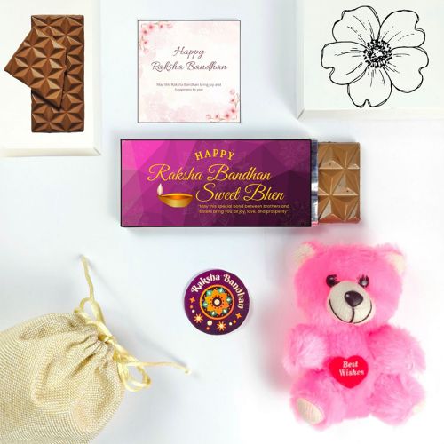 Adorable Rakhi Gifts Surprise for Sister