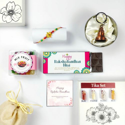 Rakhi Treats and Blessings Combo