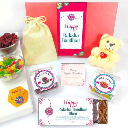 Rakhi combo Sweets, Snacks, and Love