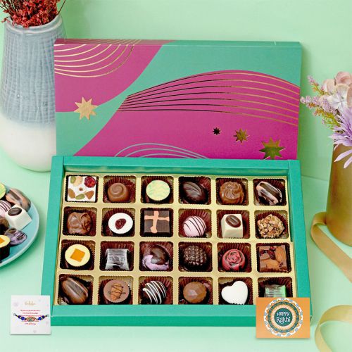 Evil Eye Rakhi and Chocolates Treats