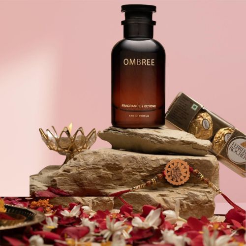 Premium Rakhi  N  Ombree Perfume Gift