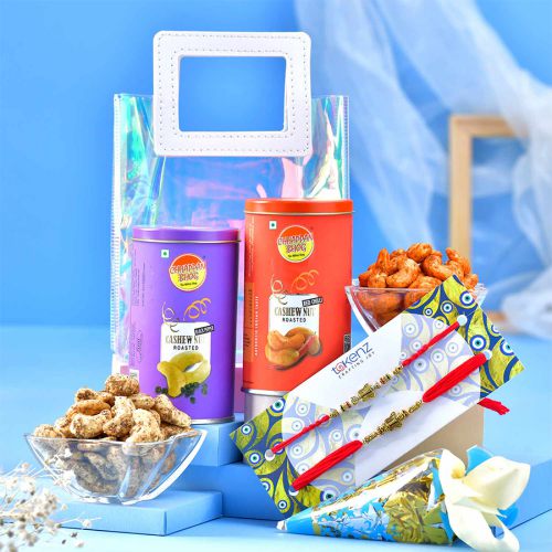 Elegant Rakhi  N  Gourmet Treats Duo