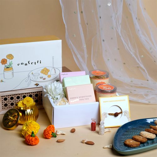 Rudraksha Rakhi  N  Gourmet Bliss Pack