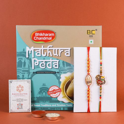 Rakhi Blessings & Mathura Peda Hamper