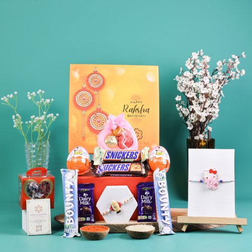 Cheerful Rakhi n Choco Explosion Box