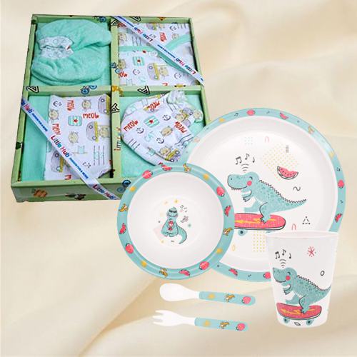 Exclusive New Born Clothing n Kids Feeding Set