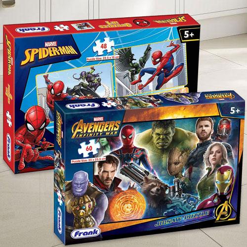 Wonderful Frank Marvel Spider Man N Avengers Infinity War Puzzle Set